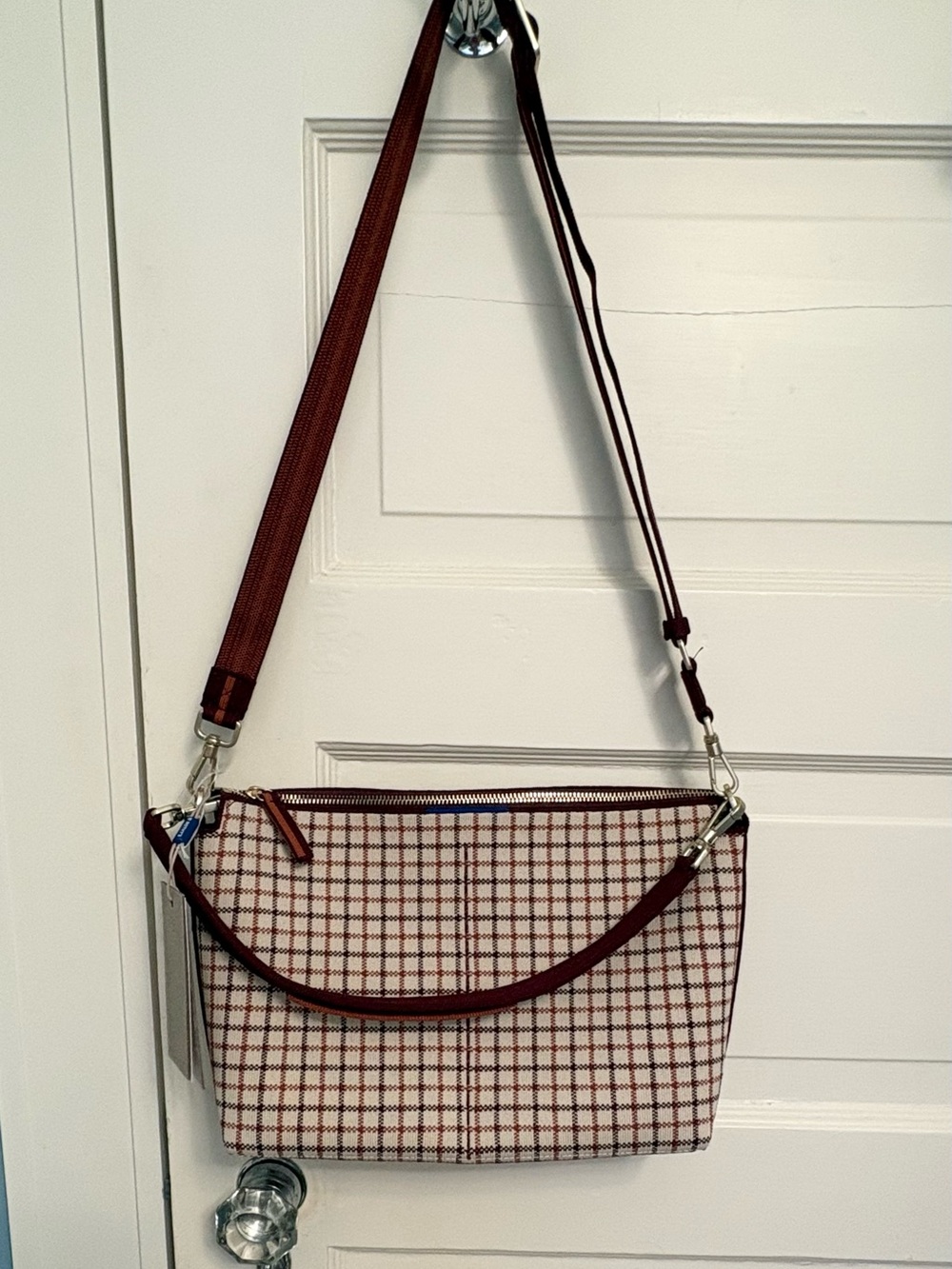 Rothy’s New Handbag. Crossbody or Handle AdjustableMaroon Terracotta Blue. Fall
